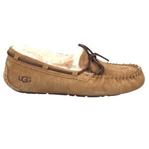 UGG Women’s Dakota Brown Suede Shearling Lined Slipper Size US 8